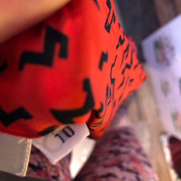 Vintage Chaus Short Sleeve Art Deco Blouse Size L - Picture 9 of 16